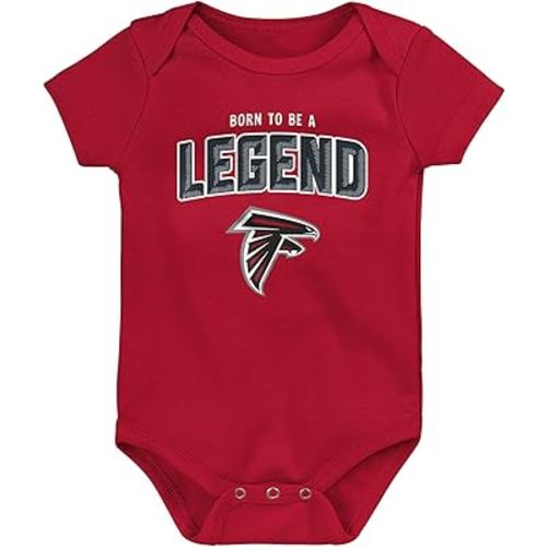 Outerstuff NFL Teams Newborn Baby Born to Be Legend Short Sleeve Bodysuit Creeper (0m-9m)