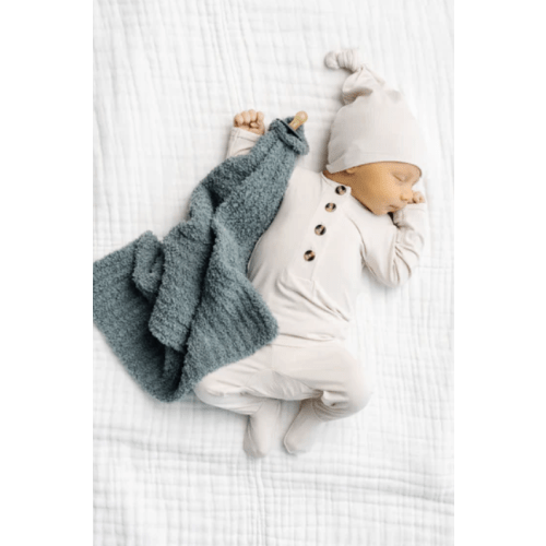 Chenille Blanket - Ocean Blue - Mini/Lovey