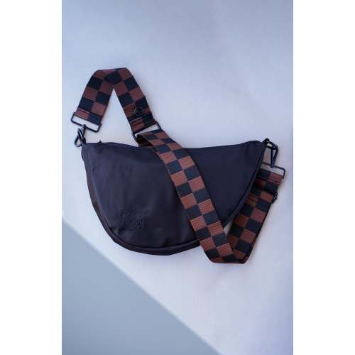 multifunctional sling diaper bag - JET BLACK