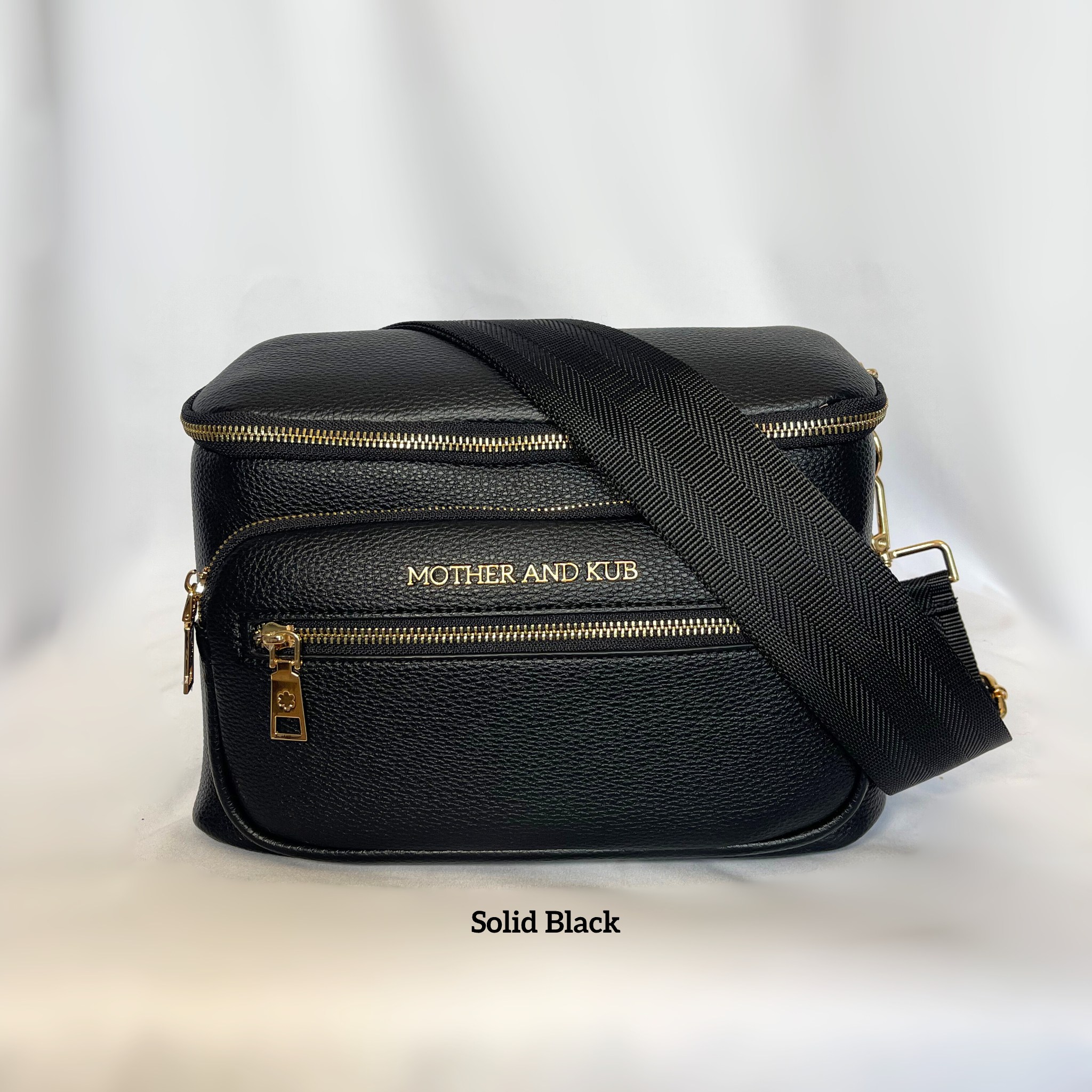 Zoey Crossbody Bag- Black + Strap