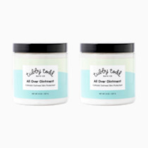 TUBBY TODD All Over Ointment Baby Eczema Cream, Everyday Multi-Purpose Baby Skin Relief Cream, Sensitive and Dry Skin, Rash & Irritation - Steroid & Gluten Free, Fragrance-Free, 8 oz, 2 Pack