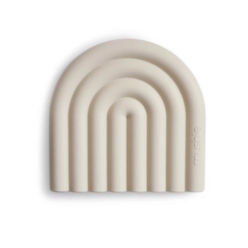 Mushie Baby Rainbow Silicone Teether (Shifting Sand)