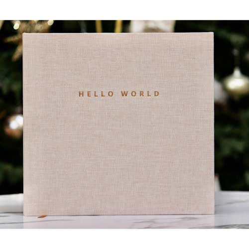 Linen Minimalist Baby Memory Book