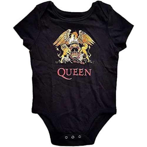 Queen Boys Classic Crest Bodysuit Black