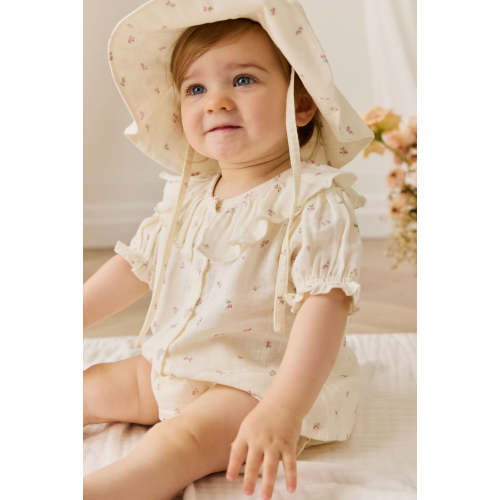 Organic Cotton Muslin Noelle Hat - Willow Rose – Jamie Kay USA