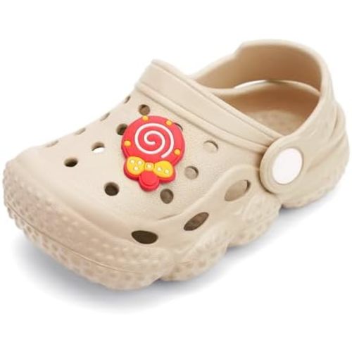 INMINPIN Baby Clogs Garden Shoes Newborn Infant Lightweight Breathable Beach Pool Sandals Non-Slip Baby Boys Girls Water Shower Summer Shoes Splay Naturally