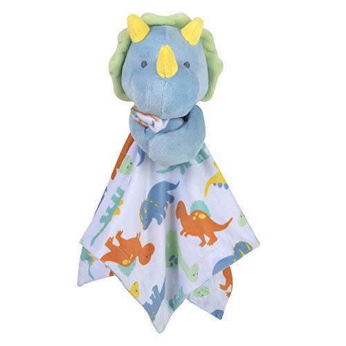 Minky Animal Snuggler Lovey Blanket for Kids, Babies, Boys, Girls, Gender Neutral Security Blanket with Stuffed Animal