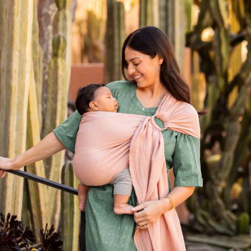Ring Sling Double Gauze - Rose