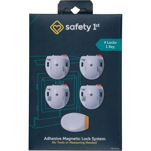 Safety 1st Adhesive Magnetic Lock System, 4 Locks And 1 Key