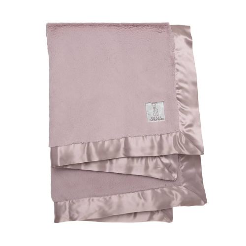 Little Giraffe Baby Blanket - Luxe Soft Blanket with Satin Trim - Baby Stroller Blanket - Newborn Baby Essentials & Baby Gifts - 29"x35" - Dusty Pink