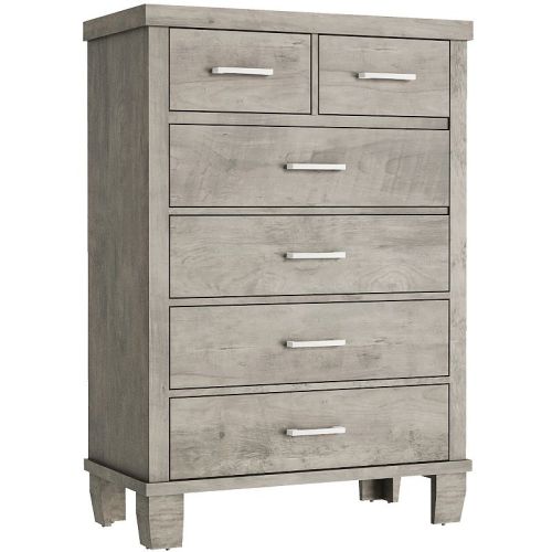 Tall 6-Drawer Dresser, Wooden Chest with Storage for Bedroom & Living Room