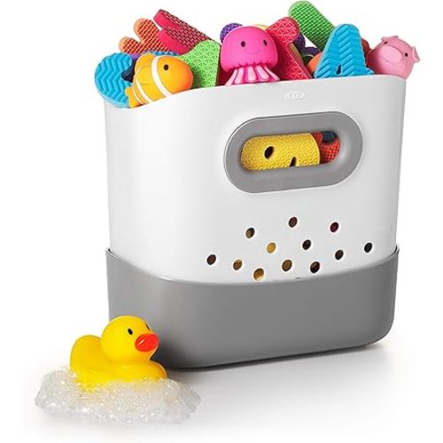 OXO Tot Stand Up Bath Toy Storage – Gray