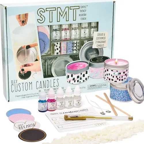 Hapinest DIY Candle Making Kit for Kids Girls Teens Adults | Beginner Arts & Crafts Make Your Own Candle Set | Starter Kit
