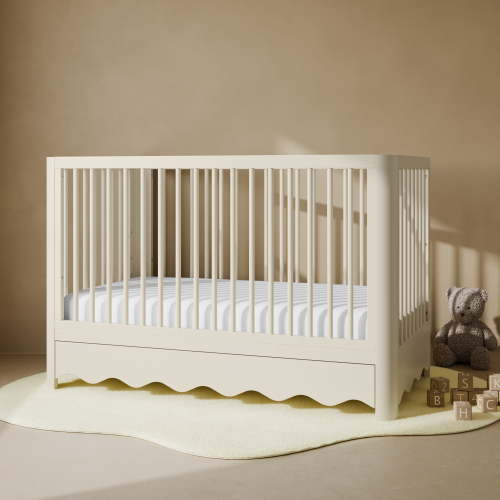 Art of Nursery by Storkcraft Casablanca 5-in-1 Convertible Baby Crib with Drawer, Frosted Oat