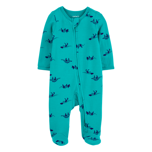 Baby Dinosaur Print Zip-Up PurelySoft Sleep & Play Pajamas - Carter's | Carter's
