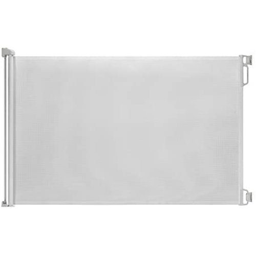 EasyBaby Products Indoor Outdoor Retractable Baby Gate, 33" Tall, Extends up to 55'' Wide, White