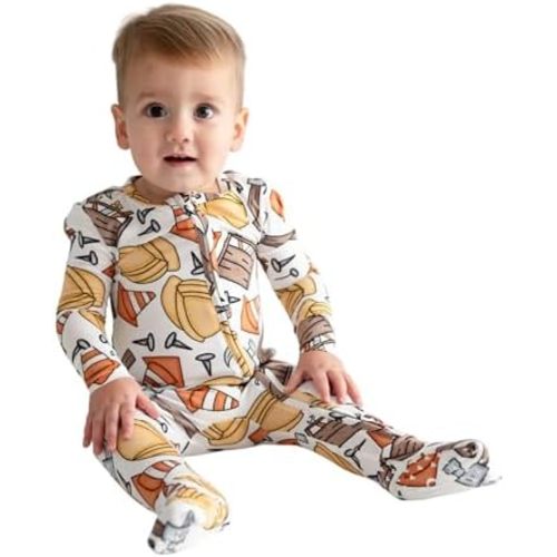 Posh Peanut Convertible Baby Sleepers - Boys Footless Baby Pajamas with 2 Way Zipper for Easy Diaper Changes