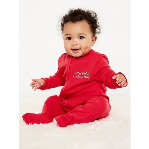 Unisex Sleep & Play 2-Way-Zip Footed One-Piece for Baby