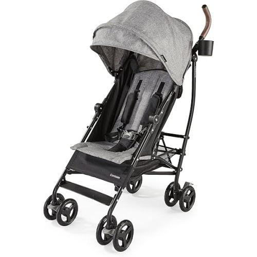 Contours MaxLite Deluxe Lightweight Foldable Baby & Toddler Umbrella Stroller with Reclining Seat, Compact Easy One-Hand Fold for Airplane or Car Travel, Durable and Comfortable - Graphite Gray