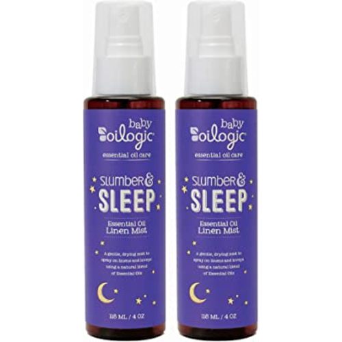 Oilogic Slumber & Sleep Spray for Babies & Toddlers - Relaxing, Calming & Soothing Room Aromatherapy Fabric & Linen Mist with 100% Pure & Natural Essential Oil Blend 2 Pack