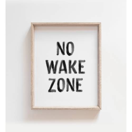 No Wake Zone Print, Surf Nursery Decor, Printable Quote Wall Art, Coastal Baby Room Decor, Beach Nursery Decor, DIGITAL DOWNLOAD