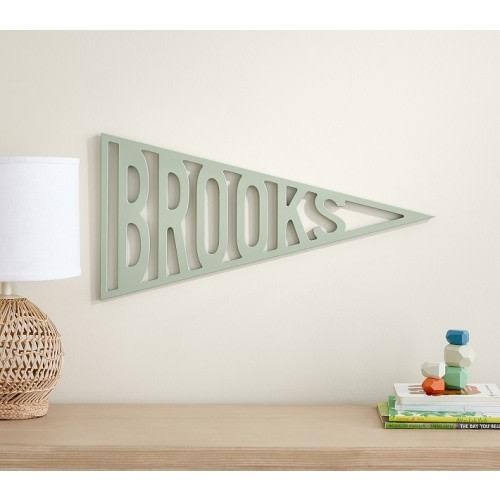 Personalized Wood Pennant