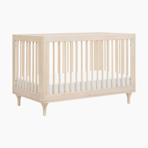 babyletto Lolly 3-in-1 Convertible Crib with Toddler Bed Conversion Kit - Washed Natural