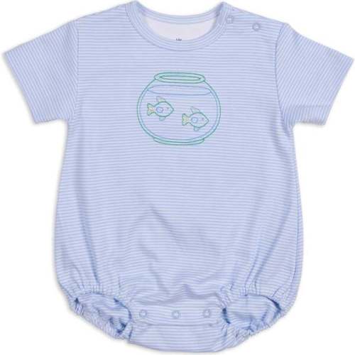 Stripe Knit Romper With Fish Bowl - Florence Eiseman | Maisonette