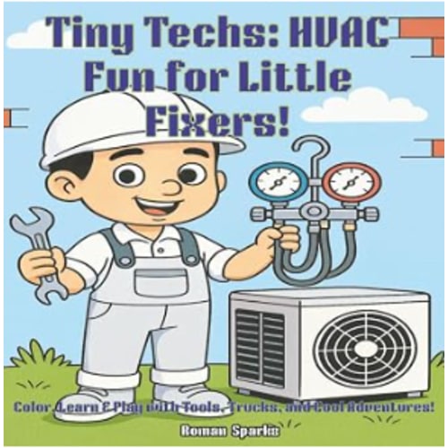 Tiny Techs: HVAC Fun for Little Fixers!: Color, Learn & Play with Tools, Trucks, and Cool Adventures!