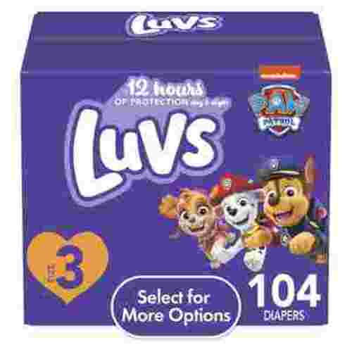 Luvs Diapers Size 3, 104 Count (Select for More Options)
