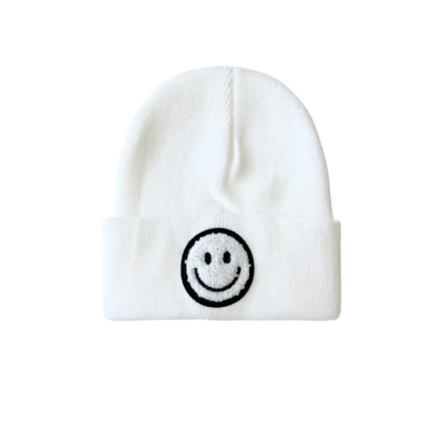 Smiley Beanie | White