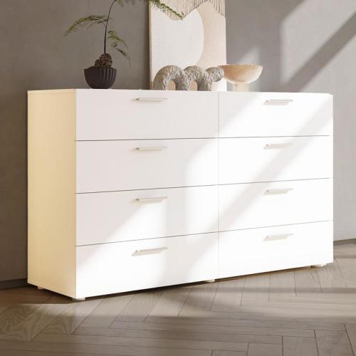 Karl home White Dresser for Bedroom, Wood 8 Drawer Dresser Chest - TikTok Shop