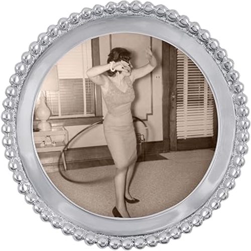 Mariposa Beaded Round Frame