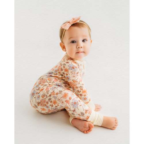 Millie Floral Zipper Romper