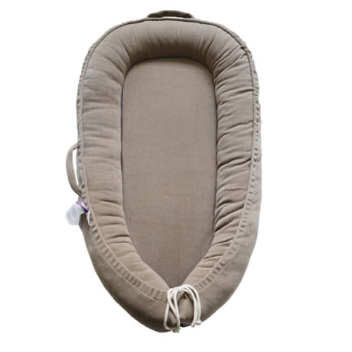 Infant Lounger, Baby Nest Cover for Baby Girls & Boys, Newborn Essentials for Baby 0-12 Months, 100% Cotton Breathable (Fields of Rye, Corduroy)