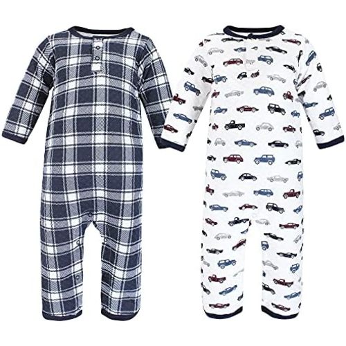 6-9 month Hudson Baby Unisex Baby Premium Quilted Coveralls