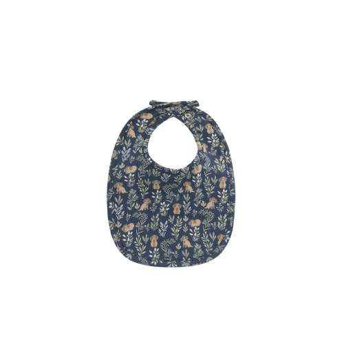 Organic Cotton Bib - Charlie's Backyard Navy