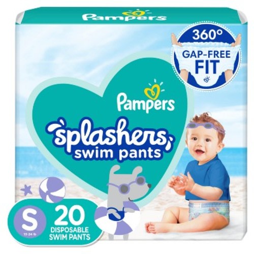 Pampers Splashers Disposable Swim Pants - (Select Size and Count), Size: Small