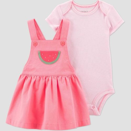 Carter's Just One You® Baby Girls' Watermelon Skirtall - Pink Newborn: Cotton Bodysuit & Skirt Set