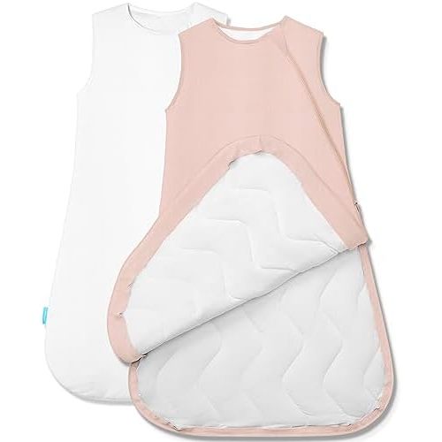 Quilted Supersoft Sleep Sack, 2.5 TOG Premium Bamboo Viscose Warm Baby Sleeping Bag, Thick Babies Wearable Blanket