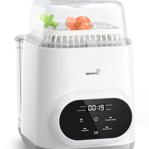 Grownsy EaseClean Bottle Washer Pro | All-in-One Bottle Washer and Sterilizer and Dryer | Baby Bottle Washer for Bottles, Pump Parts & Baby Essentials | Replaces Hand Washing