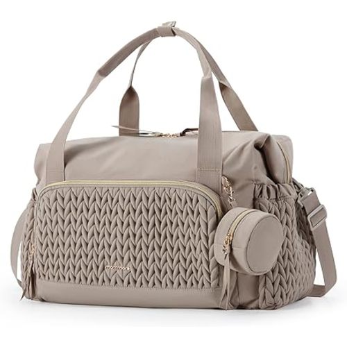 mommore Diaper Bag Tote, Large Capacity Travel Diaper bags, Hospital Bag for Labor Delivery, Baby Bag with Pacifier Case