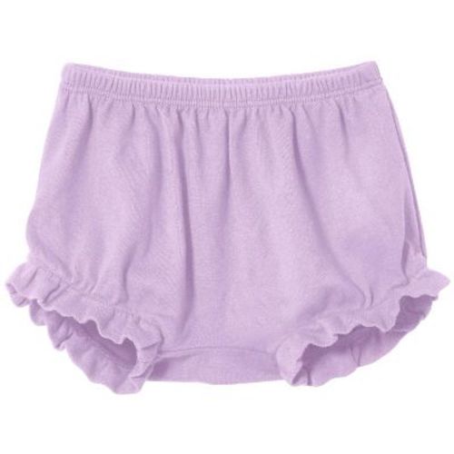 City Threads USA-Made Girls Soft Cotton Bloomer Diaper Cover | Lavender - 0-3M