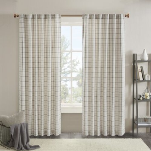 Marcum Plaid Room Darkening Thermal Single Curtain Panel