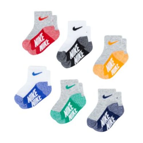 Baby and Toddler Boys or Girls Multi Logo Socks, Pack of 6