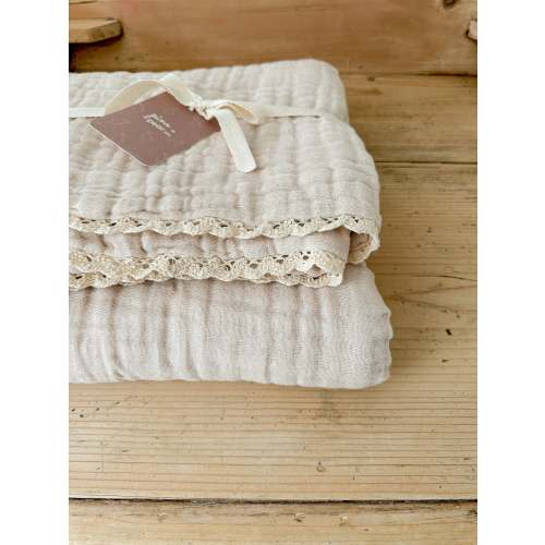 The Heirloom Blanket - 9 Layer Gauze Blanket - Oat