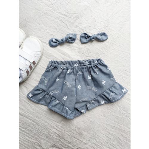 Yankees Girls Flutter Shorts | Game Day Outfit | Little Girl Baseball | Baby Girl Sports | Yankees Outfits for Baby | Yankees Toddler Girl