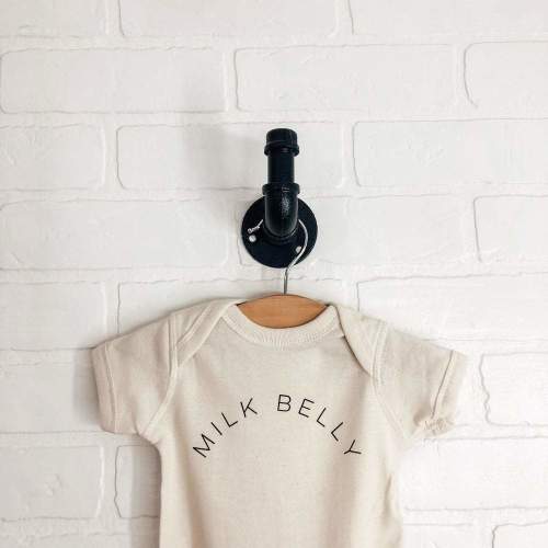 "Milk Belly" Short-Sleeve Onesie (Leche)– The Wild Ones Shop