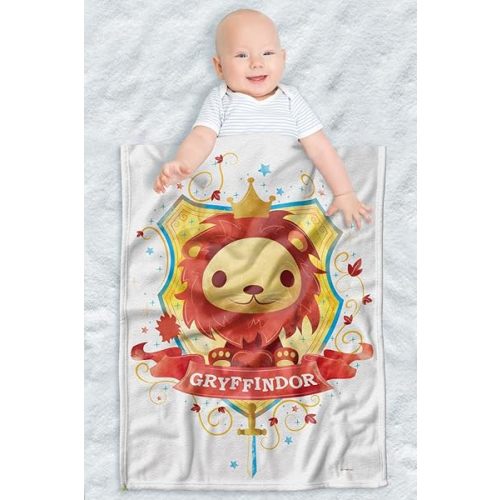 Harry Potter Lightweight Baby Blanket, 30"X40", Whimsical Gryffindor Unisex for Infants Girls & Boys
