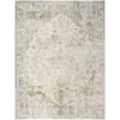 Nourison Astra Machine Washable Blue Green 7 ft. x 9 ft. Center medallion Traditional Area Rug 964250